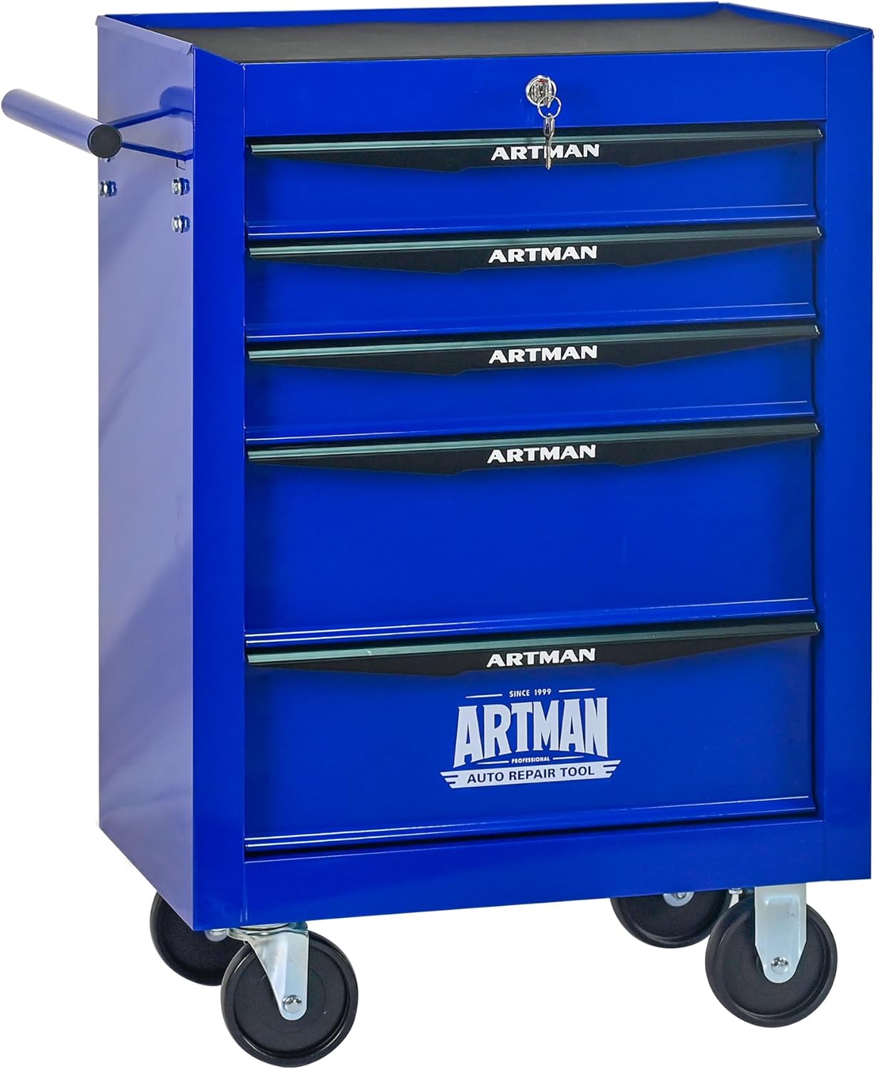 5 Drawers Tool Cart on Wheels, Multifunctional Rolling Tool Box, Drawers Rolling Trolley Organizer Tools Storage Chest for Warehouse,Garage,Workshop,Repair Shop (5 Drawers-30.5"H)