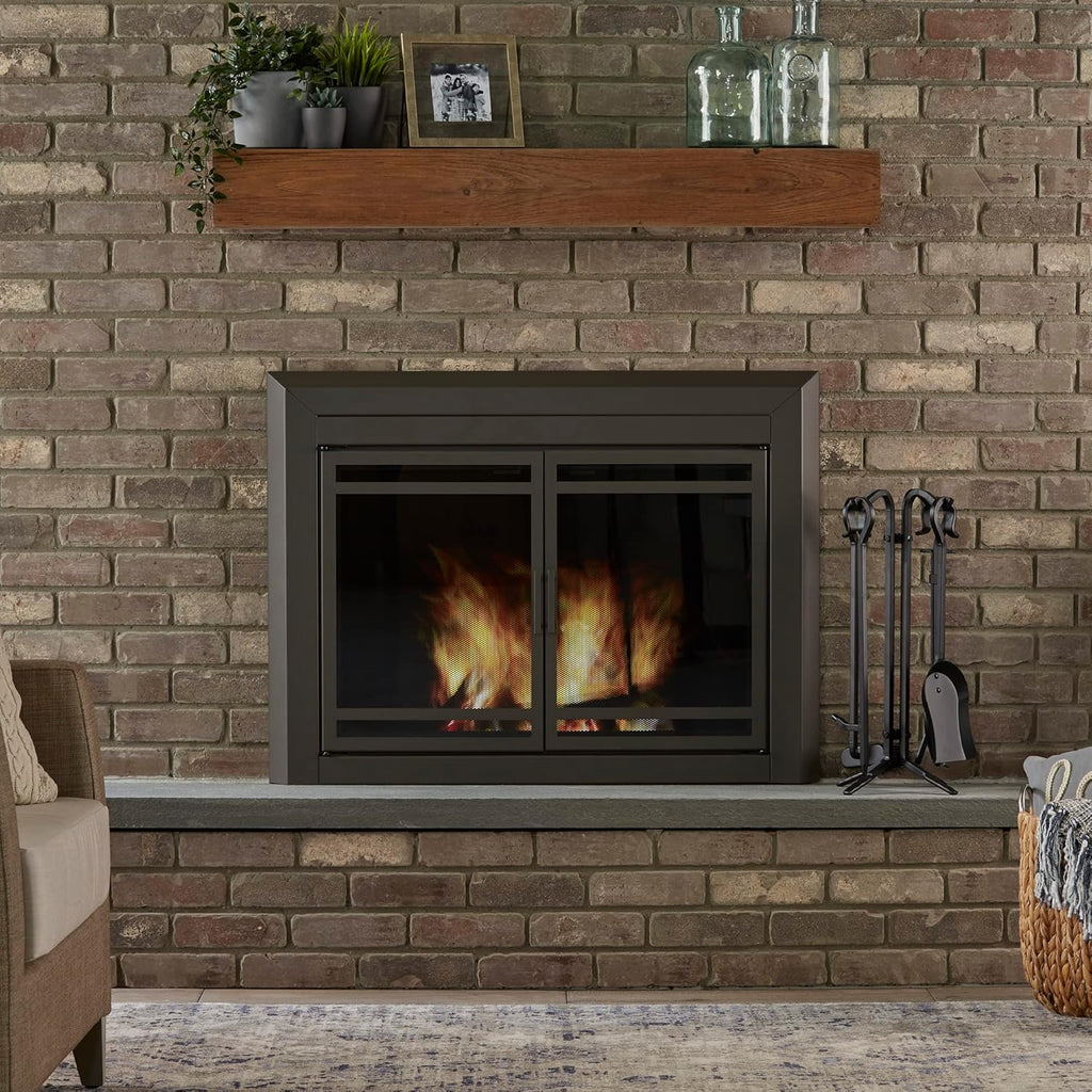 UniFlame 5-Piece Black Rustic Mini Fireplace Tools Set (F-1126)
