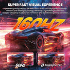 CRUA 32" Curved Gaming Monitor  4k UHD(3840 * 2160P) VA Screen  1500R  144Hz/160Hz Computer Moniter  Supports AMD Freesync  120% sRGB  Built-in Speakers  Wall Mountable Installs(HDMI 2.1/DP 1.4)-Black