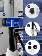 AMZCNC Hydraulic Knockout Hole Punch Driver Kit 1/2 to 2 inch Electrical Conduit Hole Cutter Set KO Tool Kit Metal Sheet Puncher (8TON(1/2"~2"))