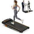 Walking Pad Treadmill with 8% Incline, 2.5HP Quiet Motor, 300 lbs Capacity, Under Desk Treadmill with Remote & LED Display, 0.5–4 MPH, Portable Treadmill for Home, Apartment & Office