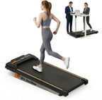 Walking Pad Treadmill with 8% Incline, 2.5HP Quiet Motor, 300 lbs Capacity, Under Desk Treadmill with Remote & LED Display, 0.5–4 MPH, Portable Treadmill for Home, Apartment & Office