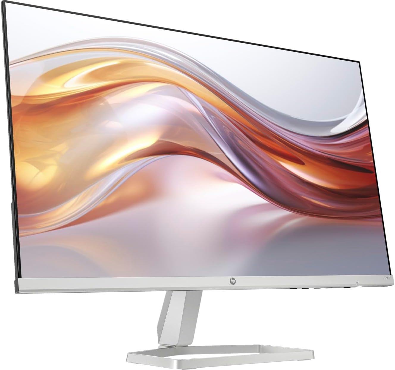HP 24" 100Hz 300 Nits IPS FHD (1920x1080) Monitor (Replaces M24f) with Docztorm Hub USB Port Expander  Flicker-Free  Adjustable Tilt  1x HDMI 1.4  1x VGA  Black/Silver (2026 Latest Model)
