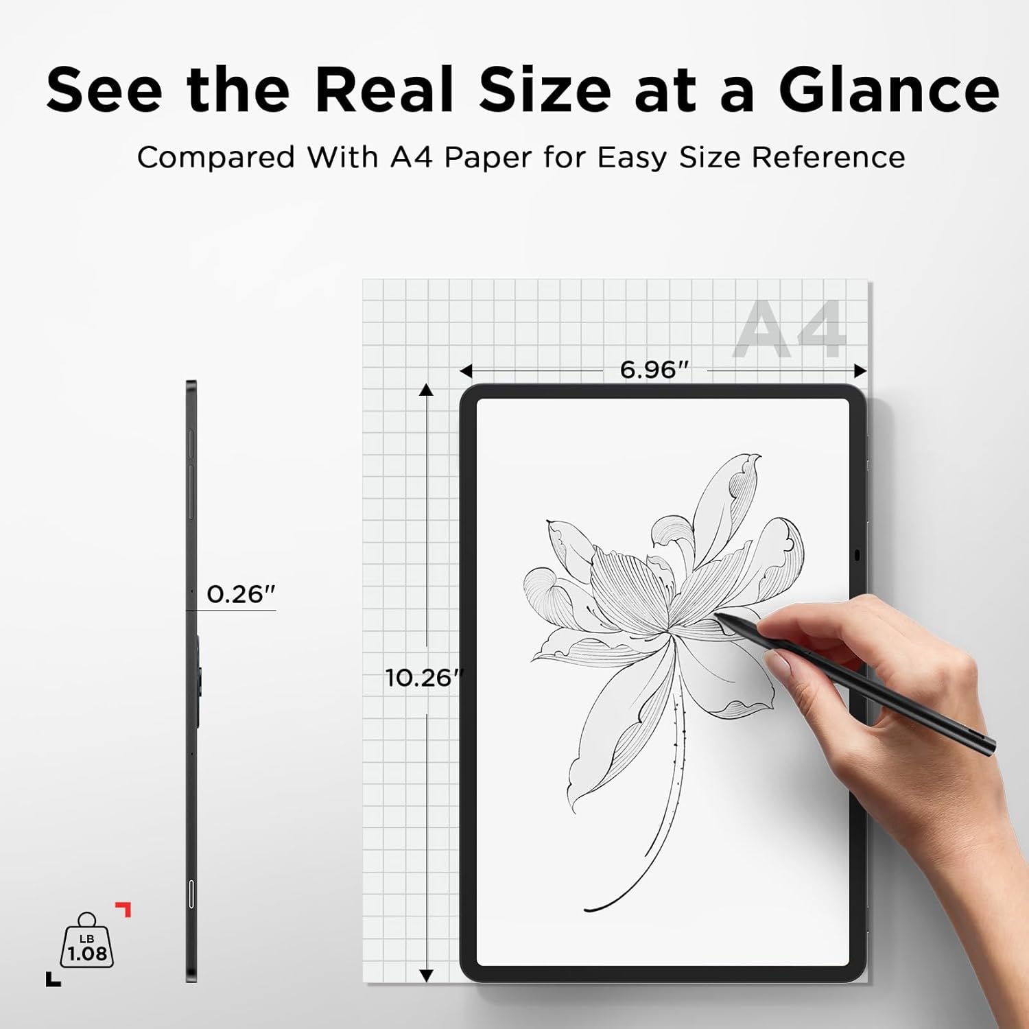TCL NXTPAPER 11 Plus Android Tablet  11.5" 120Hz 2.2K Drawing Pad & Digital Notebook  Stylus & Flip Case Included  NXTPAPER 4.0 Display  AI Tools  8+8GB RAM  256GB Storage  8000mAh Battery  Onyx Black