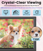 Feihe 14 Inch Small Smart TV  HD LED Flat Screen Smart TV with ATSC Tuner/HDMI/USB/AV for Kitchen  RV  Camper  Bedroom or Travel Use