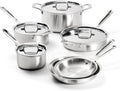 All-Clad D5® Stainless Steel Core 10 Piece Cookware Set- Made in USA- The Upgrade for Supremely Even Heat- Includes Frying Pans, Saucepan, Sautépan, Stockpot -Oven Safe & Induction Compatible