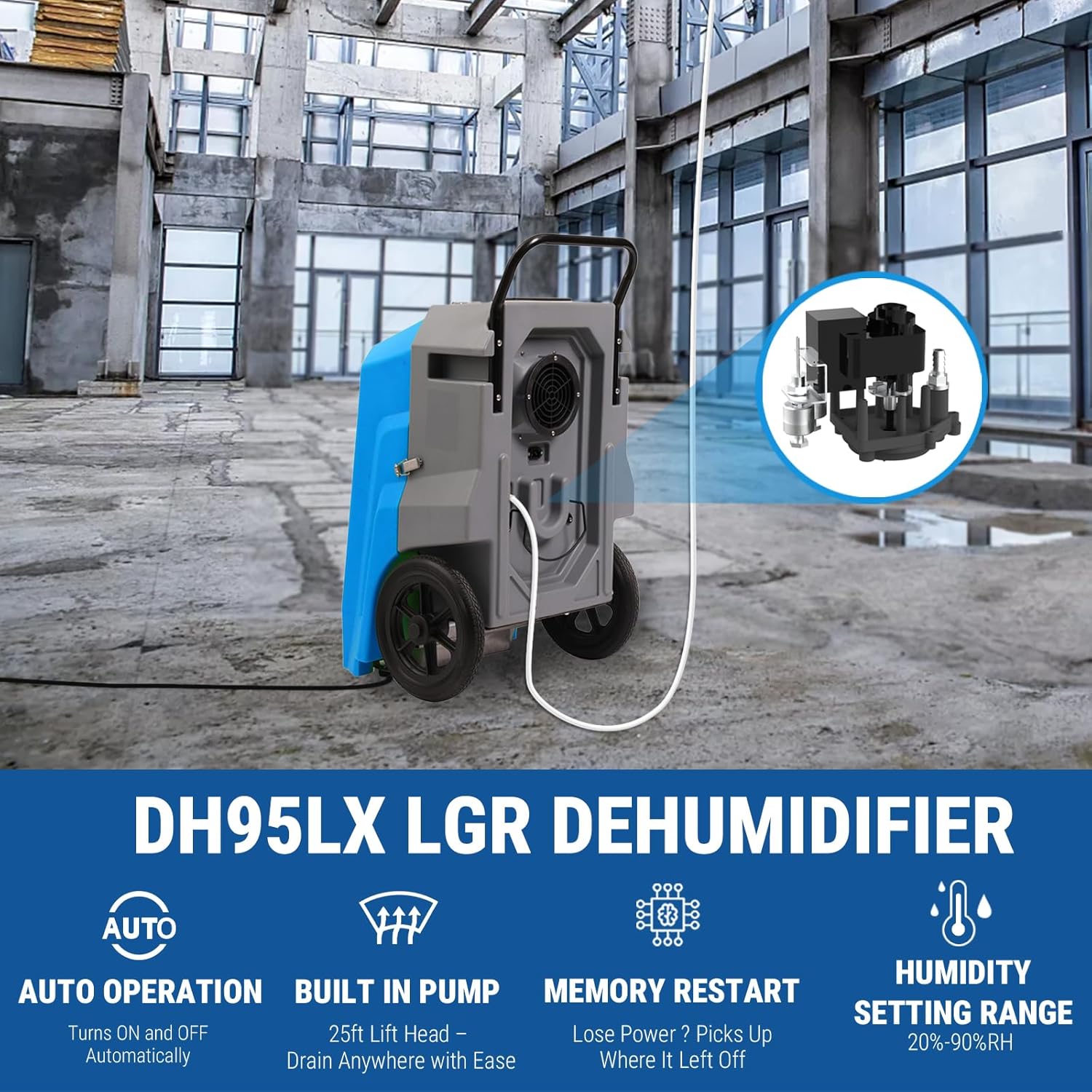 MOUNTO Water Damage Restoration Combo Package Deals (20xAir Mover, 4x Air Scrubber, 4x LGR Dehumidifiers)