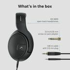 Sennheiser HD 560S Open-Back Over-Ear Wired Headphones – Neutral  Natural Sound for Music  Gaming  and Content Creation  Black
