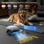 Robot Vacuum and Mop Combo, 2 in 1 Robotic Vacuums Cleaner with WiFi/App, Robot Vacuum with Water Tank, Strong Suction, Schedule, Self-Charging, Quiet, for Hard Floor, Pet Hair, Low Pile Carpet