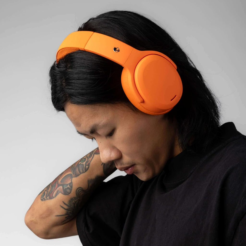 Skullcandy Crusher ANC 2 Wireless Over-Ear Bluetooth Headphones with Multi-Sensory Bass  Active Noise Cancelling  Up to 60 Hours Battery  Microphone for iPhone Android - Hazard