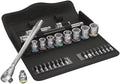 WERA 05004051001 8100 SB 11 Zyklop Imperial Metal Ratchet Set, 29 Piece, 3/8" Drive