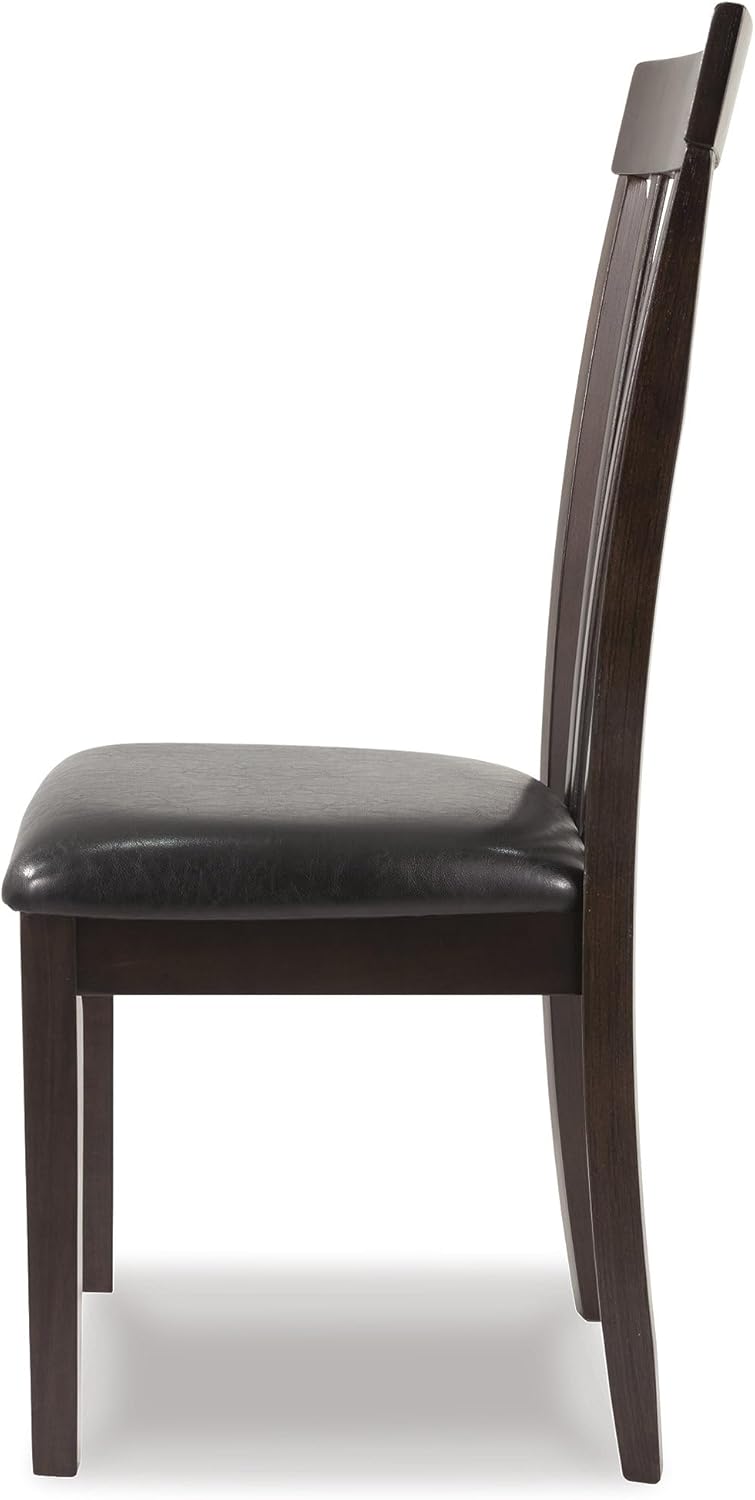 Signature Design by Ashley Hammis Rake Back Dining Room Chair, Set of 2, Dark Brown