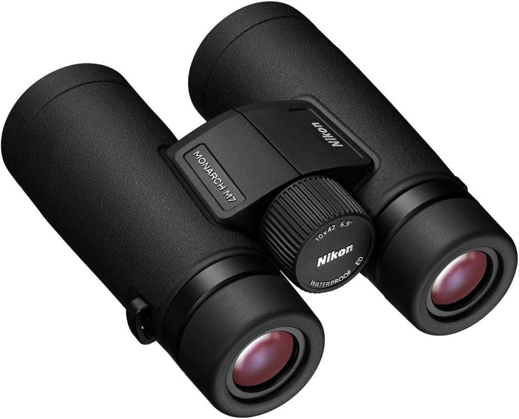 Nikon MONARCH M7 10x42 Binocular |Waterproof  fogproof  rubber-armored Full-Size Binocular with ED glass & wide field of view  oil & water repellent coating & locking diopter |Official Nikon USA Model