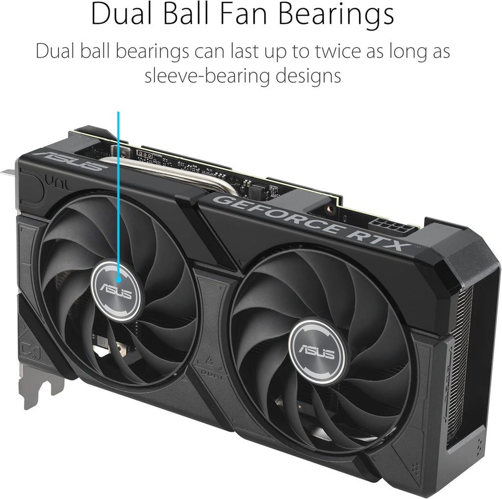 ASUS Dual GeForce RTX™ 4070 EVO OC Edition 12GB GDDR6X is Designed for Broad Compatibility  with a 2.5-Slot Design  Axial-tech Fan Design  0dB Technology  Auto-Extreme Technology  and More (Renewed)