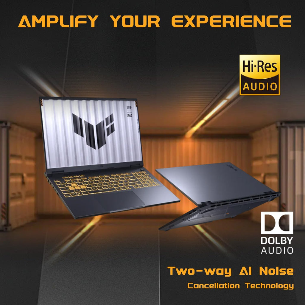 ASUS TUF F16 RTX 5050 VR-Ready Gaming Laptop  16" FHD+(1920x1200) 165Hz  Intel i7-14650HX  NVIDIA RTX 5050  16GB DDR5  1TB SSD  RGB Backlit KB  FHD Webcam  MUX Switch with NVIDIA Advanced Optimus