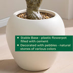 8.5FT Large Luxury Artificial Olive Tree, Extra Lush with White Planter, Stereoscopic Shape & 5 Minutes Easy Set-up, Tall Potted Olive with Thick Trunk and Lifelike Fruits for Home, Office, Restaurant