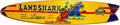 Landshark Parrot Fishtail Surfboard 46.5 in x 9 in x .05 in