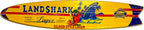 Landshark Parrot Fishtail Surfboard 46.5 in x 9 in x .05 in