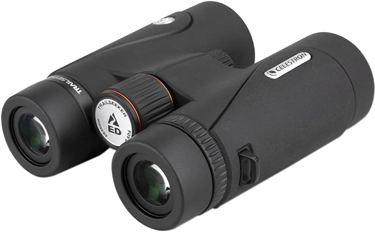 Celestron – TrailSeeker ED 8x42 Binoculars – Compact ED Binocular for Birdwatching and Outdoor Activities – Binocular with ED Objective Lenses – Fully Broadband Multi-Coated Optics – BaK4 Roof Prism.