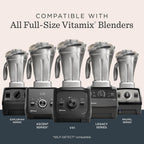 Vitamix 48-Ounce Stainless-Steel Blender Container with SELF-DETECT, Dishwasher-Safe, BPA-Free Clear Lid, Laser-Cut Stainless-Steel Blades, Compatible with All Full-Size Vitamix Blenders