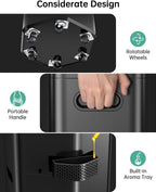 5Gal Humidifiers for Bedroom Large Room up to 2800ft², APP/Remote Control, 60H Supersized Cool Mist Humidifier with Auto 180°Mist Tube, 24H Timer, Top Fill Humidifiers for Home Office Plants