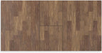 Signature Design by Ashley Wildenauer Farmhouse Dining Extension Table, Dark Brown & Black