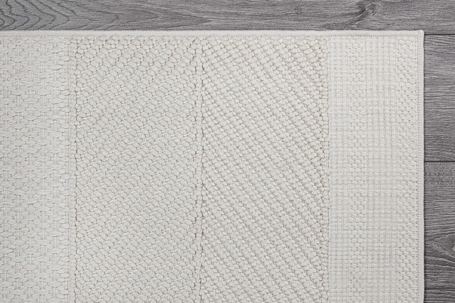 Beverly Rug Micro Loop Large Area Rug White 9x12 Modern Luxury Boho Geometric Durable Indoor Area Rugs for Living Dining Room Office Stain Resistant Non Shedding Casual Indoor Carpet White 9 x 12