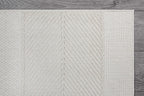 Beverly Rug Micro Loop Large Area Rug White 9x12 Modern Luxury Boho Geometric Durable Indoor Area Rugs for Living Dining Room Office Stain Resistant Non Shedding Casual Indoor Carpet White 9 x 12