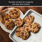 Farberware Disney Monochrome Ceramic Nonstick Cookware Pots and Pans with Baking/Bakeware Cookie Pan and Kitchen Cooking Tool Set, Dishwasher Safe, 8 Piece Cookware Set - Black