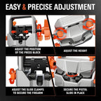 Pistol Sight Pusher Tool, Front and Rear Gun Sight Adjustment Removal Tool with Heavy-Duty Construction for Handgun