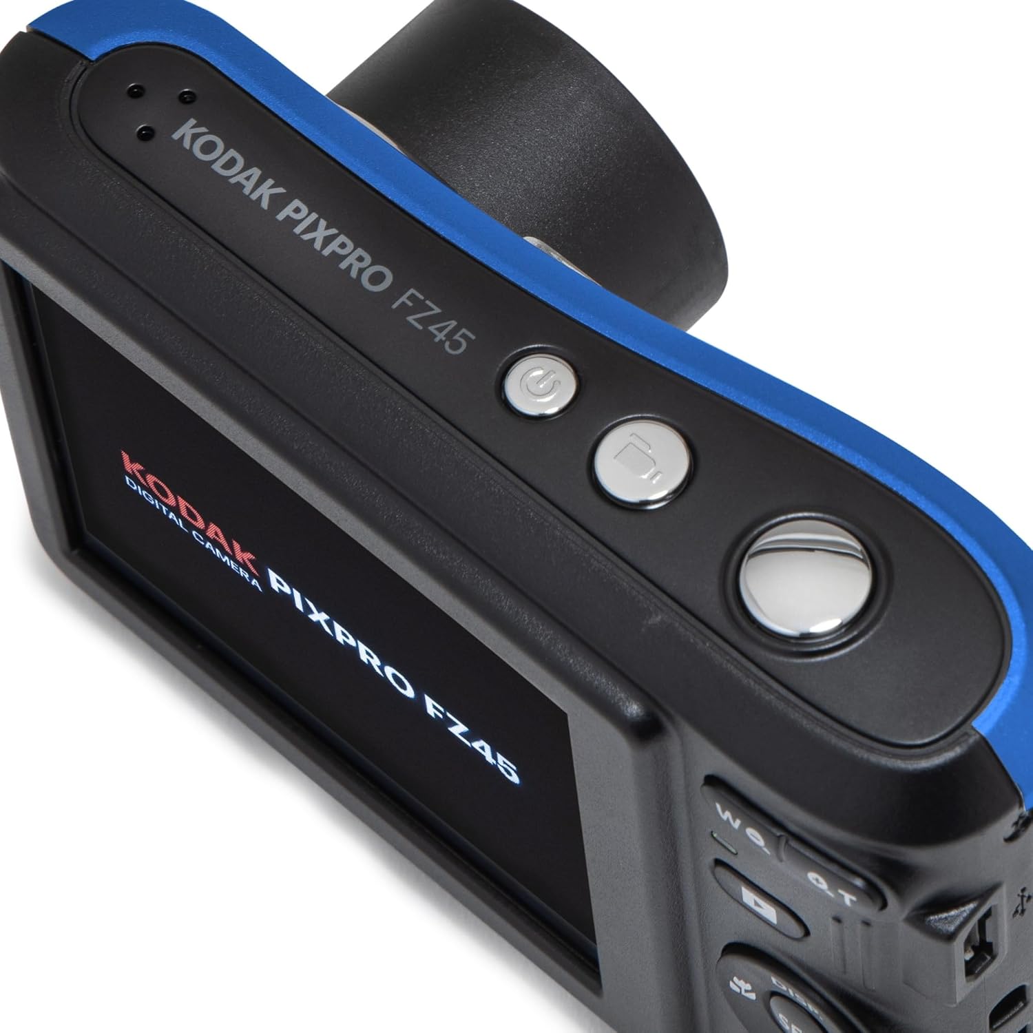 KODAK PIXPRO FZ45-BK 16MP Digital Camera 4X Optical Zoom 27mm Wide Angle 1080P Full HD Video 2.7" LCD Vlogging Camera  Blue
