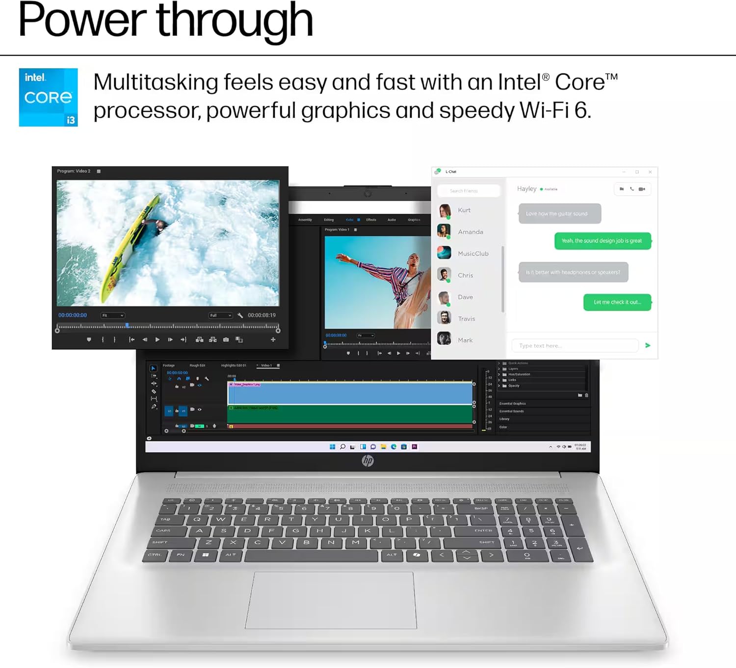 HP 17 Laptop Business 2025  Lifetime MS Office  17.3" HD+ Computer  8-Core Intel i3 Processor  16GB RAM  1TB Storage (500GB SSD + 500GB Ext)  Wi-Fi 6  Long Battery  MarxsolAccessory  Win 11 Pro