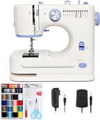 Sewing Machine for Beginners with 12 Built-in Stitches Small Sewing Machines with Accessory Kit, Mini Sewing Machine 2 Speed(High-Low Speeds)