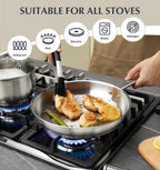 KOCH SYSTEME CS Stainless Steel Cookware Set 10 Piece, 18/10 Stainless Steel Pots and Pans Set for Professional Cooking, Kitchen Cookware Sets, Induction Compatible, Pots and Pans Set, Cooking Set