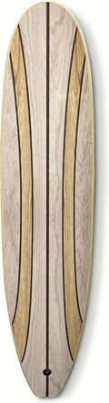 Surfboard Longboard Wall Decoration Décor - Hangs Vertical or Horizontal – Glossy Surface Like a Real Surfboard – Beach House, Coastal Living, Tropical Beach Theme – 66 inches Long