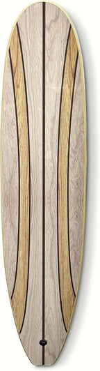 Surfboard Longboard Wall Decoration Décor - Hangs Vertical or Horizontal – Glossy Surface Like a Real Surfboard – Beach House, Coastal Living, Tropical Beach Theme – 66 inches Long