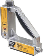 Strong Hand Tools Adjust-O 90° Dual Switch Magnetic Fabrication Square, On/Off Switches, Max. Pull Force: 120 LBS, Dimension: 6 x 6 x 1-1/2″, MS2-80