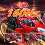 ZZA 32" Curved Gaming Monitor  4K UHD (3840 x 2160) VA Display  1500R Immersion  144Hz/160Hz Refresh Rate  Advanced Computer Screen  Supports AMD FreeSync Premium  120% sRGB Color Gamut HDMI 2.1/DP1.4