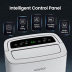 Waykar Max 80 Pint/D(Standard 62Pint/D) Energy Star Home Dehumidifier for Spaces up to 5,000 Sq. Ft, Ideal for Basement, Bathroom and Large Room with Drain Hose, Portable, Auto Defrost and Self-Drying