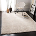 SAFAVIEH August Shag Collection X-Large Area Rug - 12' x 15', Beige, Solid Design, Non-Shedding & Easy Care, 1.2-inch Thick Ideal for High Traffic Areas in Living Room, Bedroom (AUG900D)