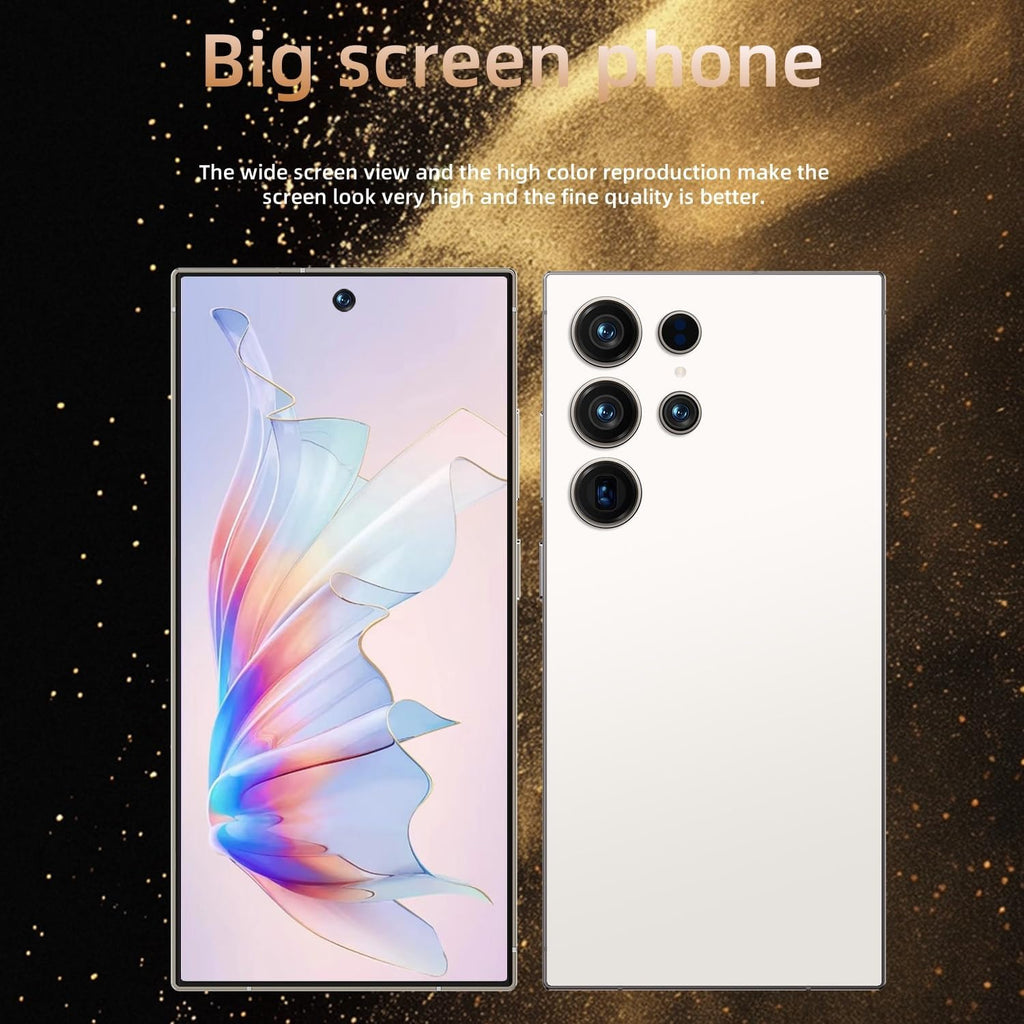 i25 Ultra 5G Unlocked Smartphone | 8GB RAM + 256GB Storage | Android 15 Cell Phone with Built-in Stylus, 6.9" FHD+ 120Hz Display, 6800mAh Long Battery, Dual SIM, Face ID, GPS & Global Bands (Black)