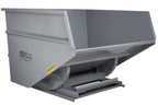 Wright 40099 4 Cu Yd Gray HD Self Dumping Forklift Hopper with Heavy Gauge Base