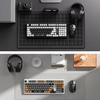 MCHOSE UT98 Wireless Mechanical Keyboard Compact Gaming Keyboard with Knob Tri-Mode Connection Hot Swappable Custom Creamy Keyboard Gasket Structure Pre-lubed Linear Switches RGB Classic ICY