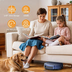 ZCWA Robot Vacuum,Robot Vacuum and Mop Combo with Schedule,APP/Remote/Voice,Strong Suction,Slim Self-Charging 2 in 1 Floor Cleaner for Pet Hair,Carpets,Hard Surfaces