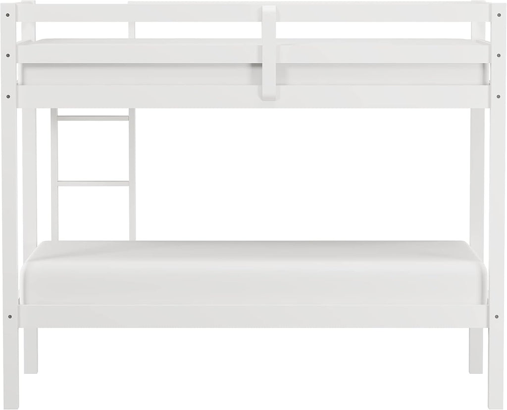 Hillsdale Kids and Teens Caspian Twin Bunk Bed, Twin/Twin, White