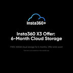 Insta360 X3 - Waterproof 360 Action Camera with 1/2" 48MP Sensors  5.7K 360 Active HDR Video  72MP 360 Photo  4K Single-Lens  60fps Me Mode  Stabilization  2.29" Touchscreen  AI Editing  Live Stream