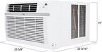 LG 8,000 Window Air Conditioner, 115V, 350 Sq.Ft. (14' x 25' Room Size), Quiet Operation, Electronic Control with Remote, 3 Cooling & Fan Speeds, Auto Restart, 8000 BTU, White