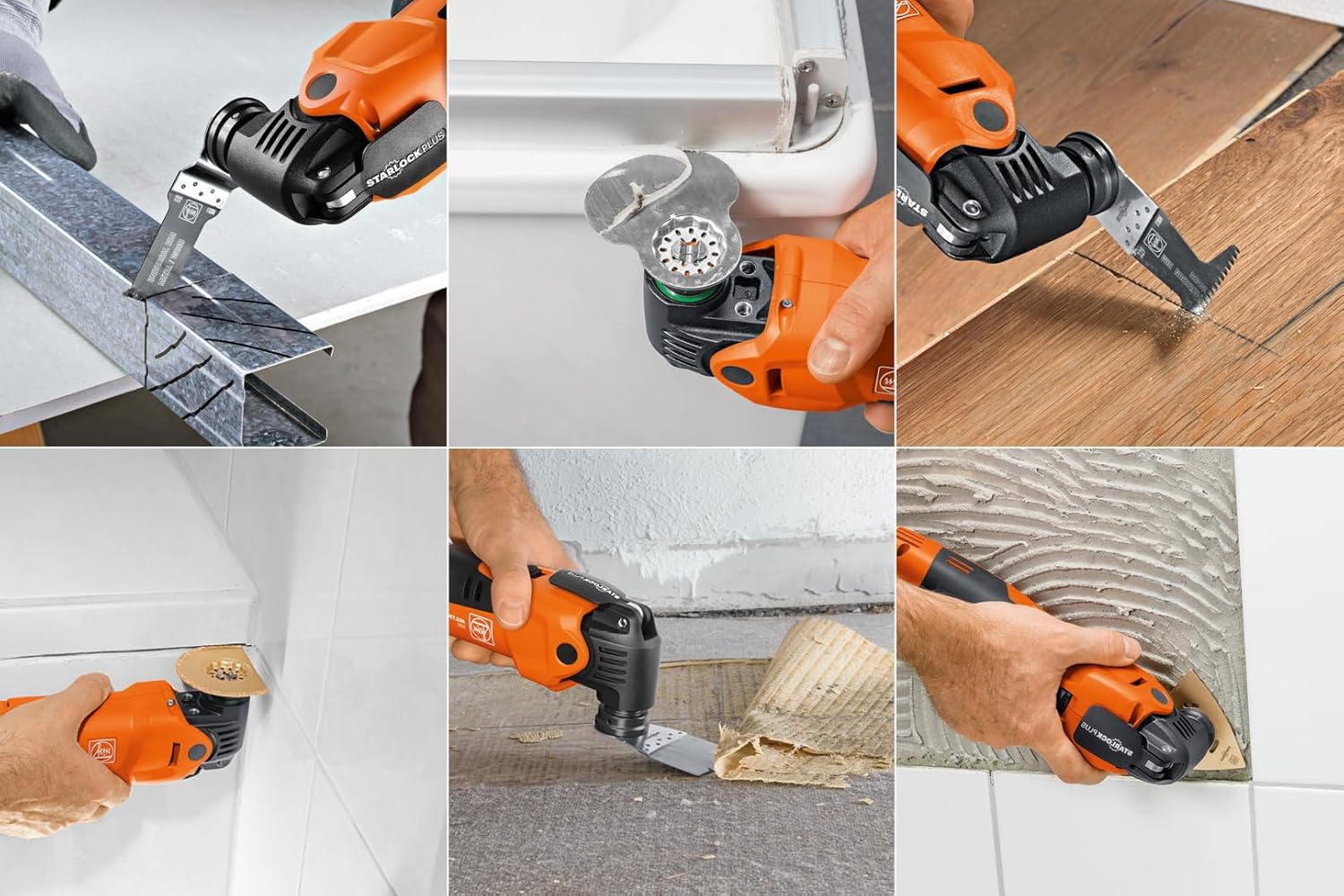 Fein Best of Starlock Renovation Set - 26-Piece Kit for Cutting, Sanding and Scraping Tasks in Wood, Metal and Other Materials, Compatible with Multi-Tools - 35222967060