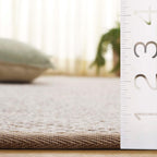 SAFAVIEH Area Rug 9x12 - Natural Fiber Collection - Large - Marble & Linen Color, Sisal, Woven Design with Border (NF143B)