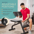 Lifepro SculptTrainer Roman Chair – Hyperextension Bench for Strength Training – Adjustable Back Extension Machine, Ab Bench & Foldable Sit-Up Bench for Athletes, Core Work & Home Gym Workouts